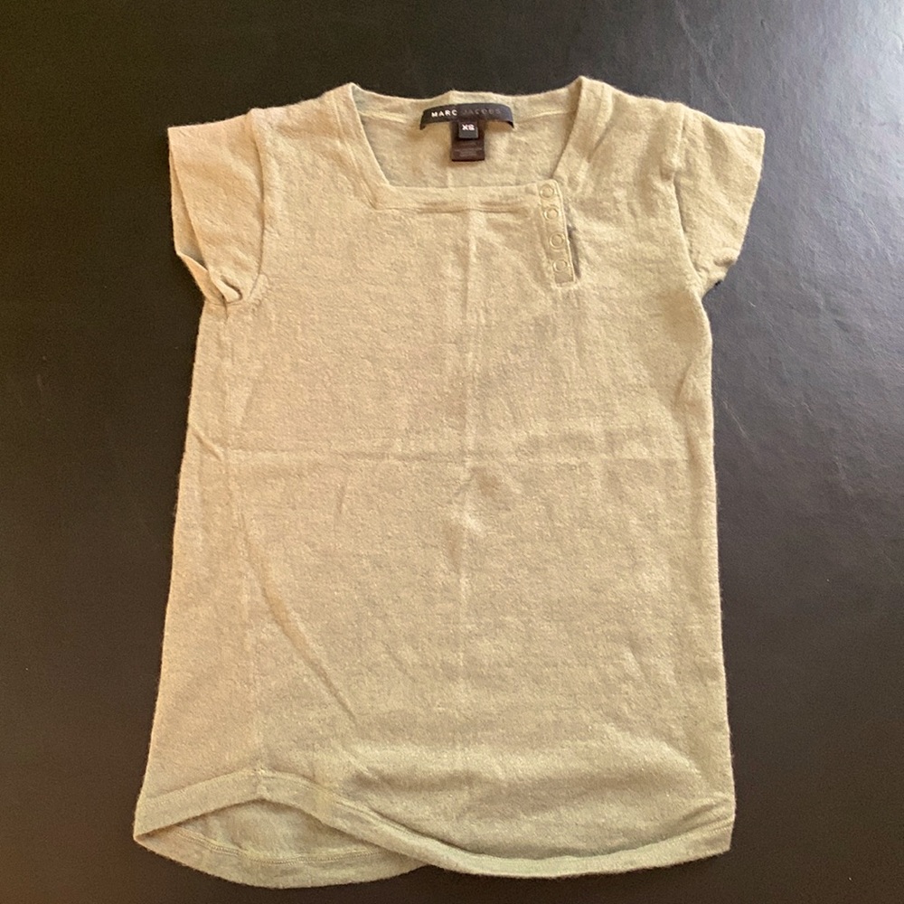 MARC JACOBS Knit Top in Sage Green. Size XS